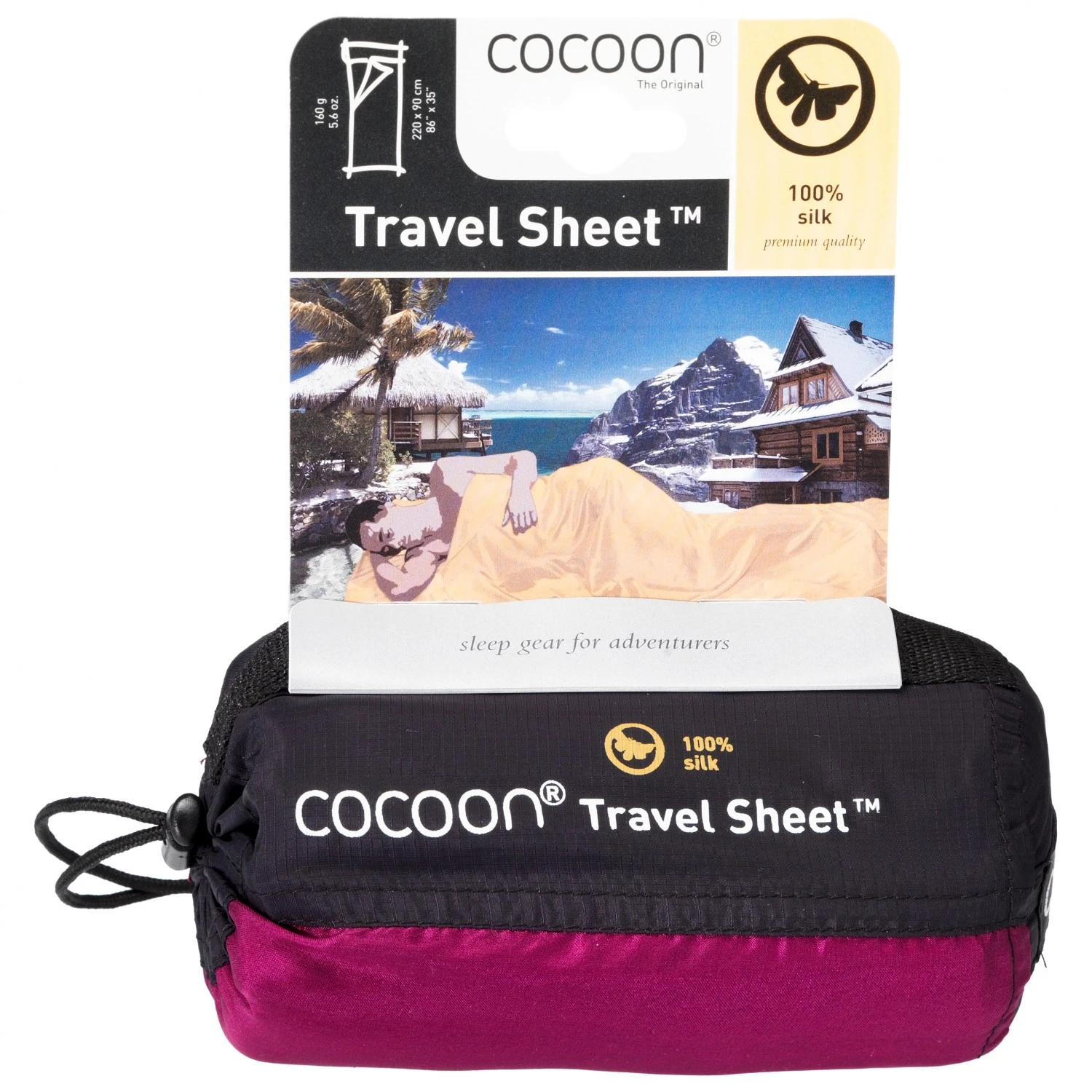 Cocoon TravelSheet Silk - Travel Sleeping Bag 2 Cocoon TravelSheet Silk - Travel Sleeping Bag - Image 2