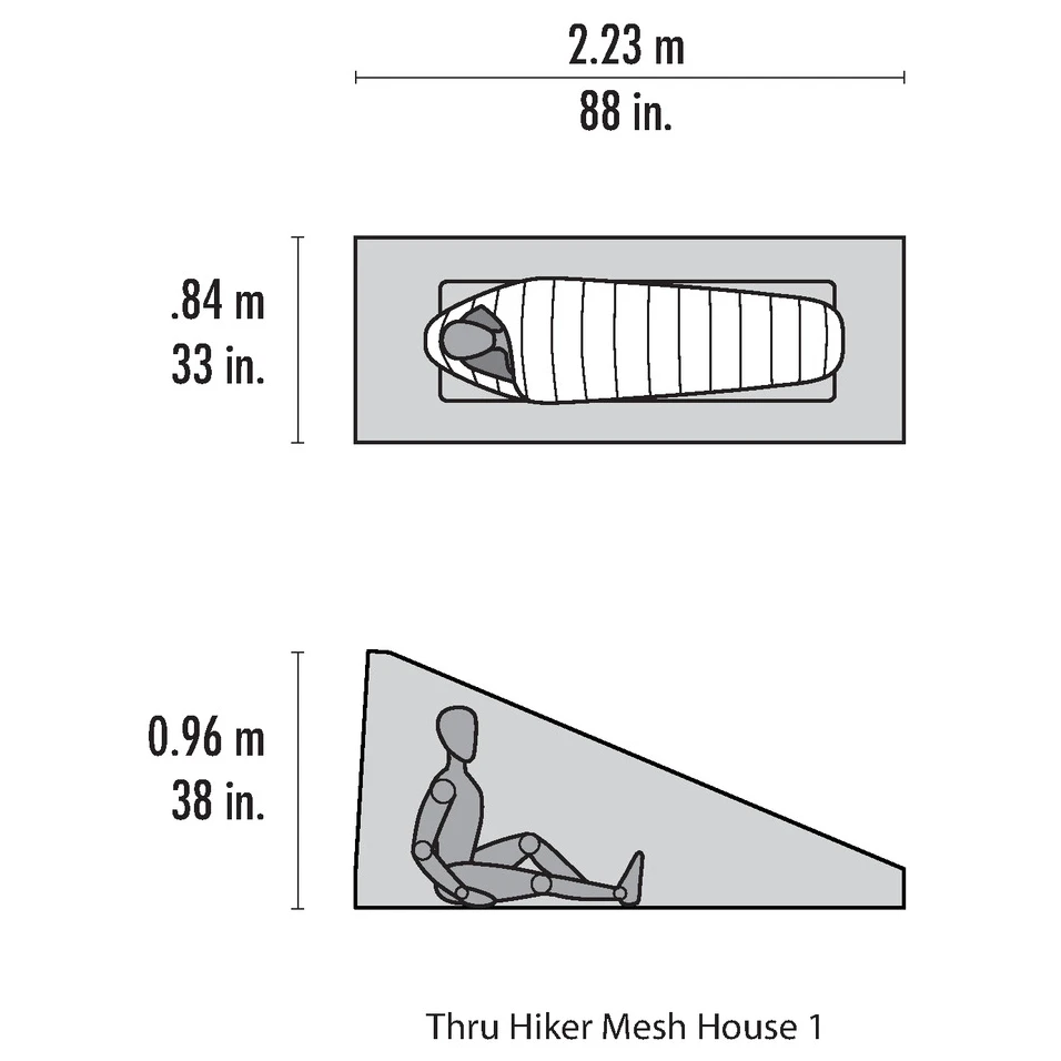 MSR Thru-Hiker Mesh House 1 - Mosquito Net 2 MSR Thru-Hiker Mesh House 1 - Mosquito Net - Image 2