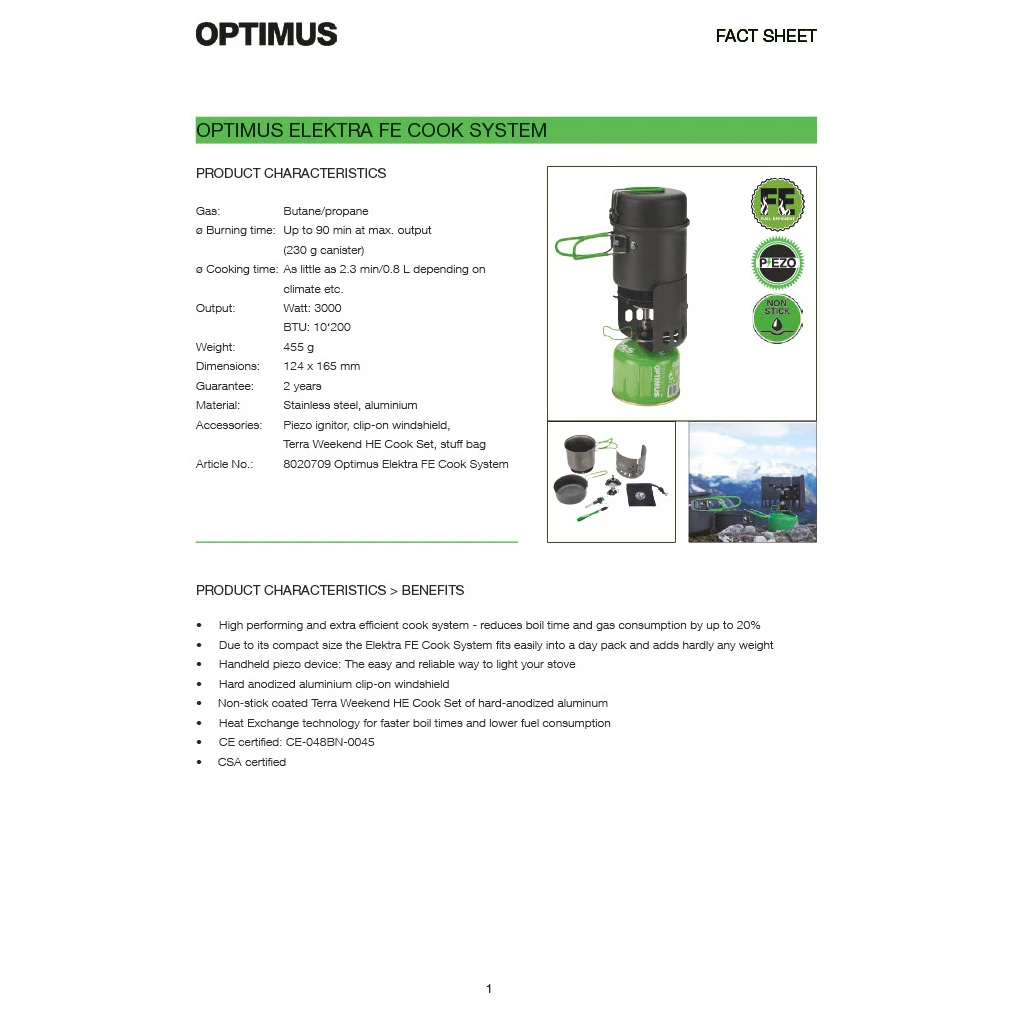 Optimus Elektra Black Edition - Gas Stove 12 Optimus Elektra Black Edition - Gas Stove - Image 12