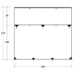 Outwell Hillcrest Tarp - Tarp -Camping Equipment Store outwell hillcrest tarp tarp detail 7