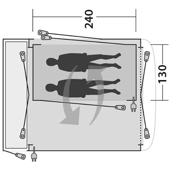 Outwell Milestone Inner - Body 2 Outwell Milestone Inner - Body - Image 2