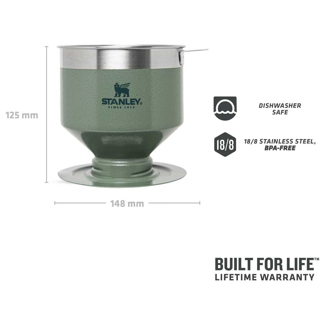 Stanley Classic Perfect-Brew Pour Over - Coffee Filter 4 Stanley Classic Perfect-Brew Pour Over - Coffee Filter - Image 4