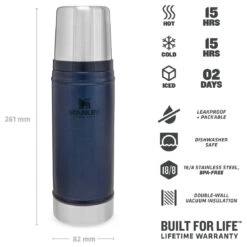 Stanley Classic Vakuum-Flasche - Insulated Bottle 8 Stanley Classic Vakuum-Flasche - Insulated Bottle -Camping Equipment Store stanley classic vakuum flasche insulated bottle detail 4
