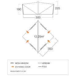 Vango Trigon Airhub - Group Tent -Camping Equipment Store vango trigon airhub group tent detail 4