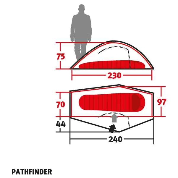 Wechsel Pathfinder - 1-person Tent 2 Wechsel Pathfinder - 1-person Tent - Image 2